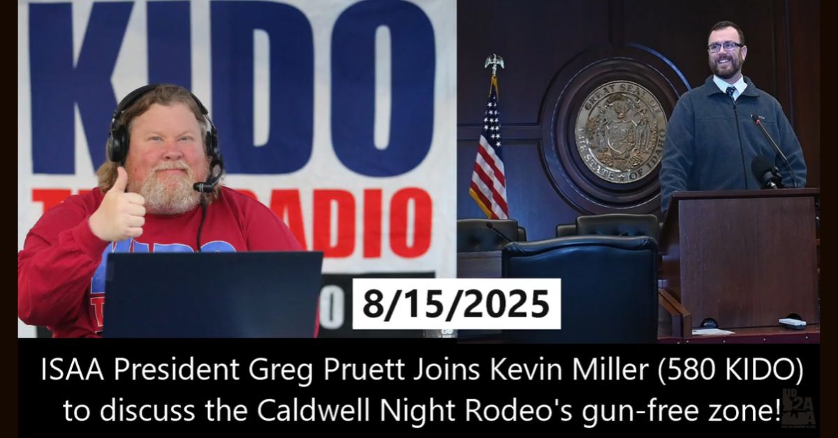 ISAA Calls Out Caldwell Rodeo’s Gun Ban on 580 KIDO with Kevin Miller