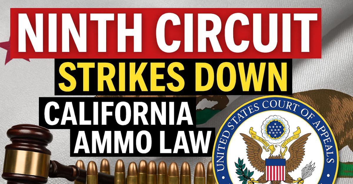 9th Circuit Strikes Down California’s Ammo Background Check Law